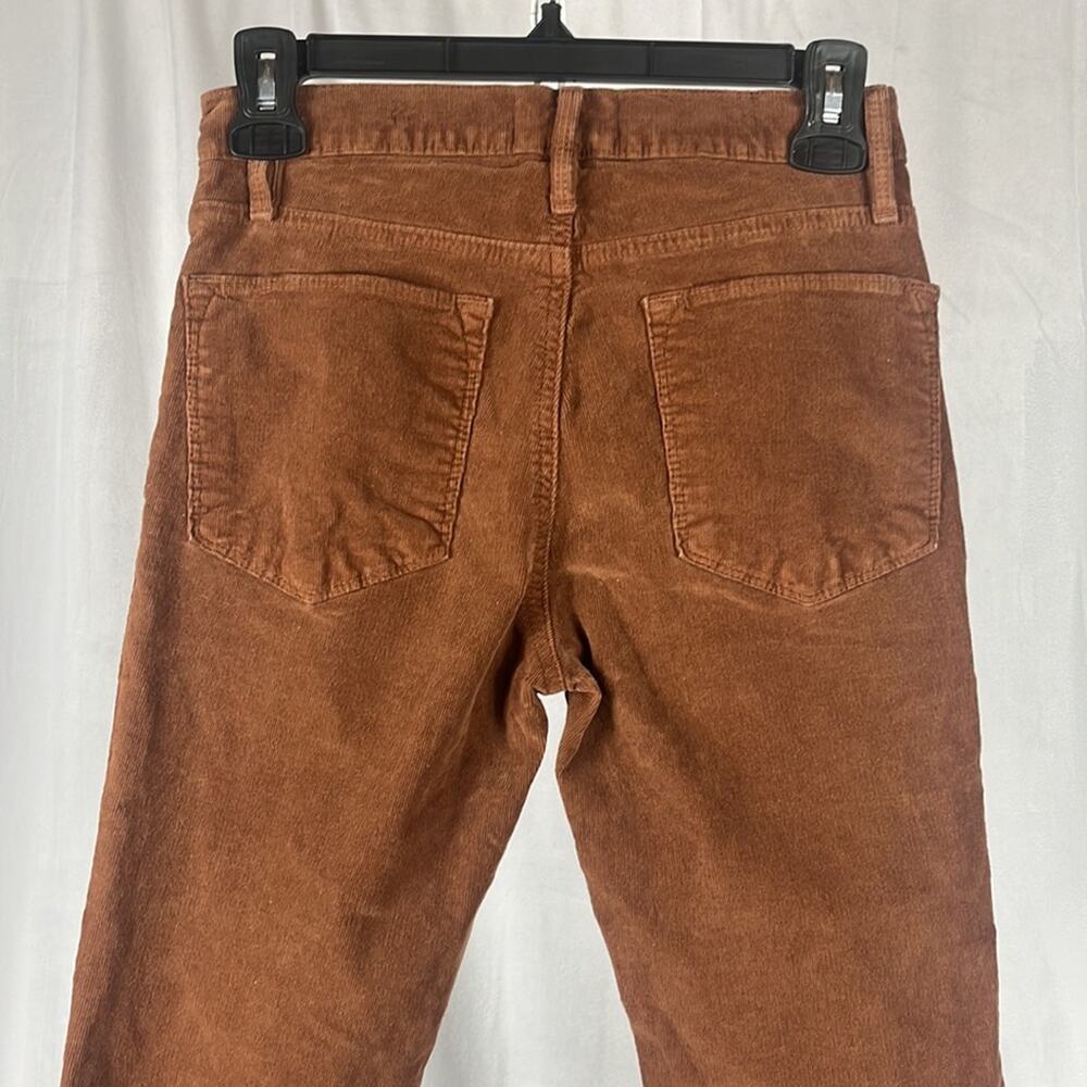 FRAME Revolve Le High Skinny Velvet Skinny Pants in Brown. - Picture 5 of 10